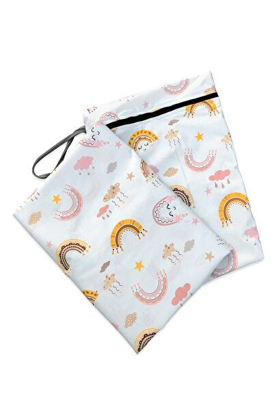 Bunnybons غطاء نشاط مقاوم للسوائل بألوان قوس قزح، غطاء للتغذية واللعب والشاطئ...