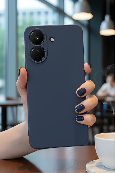 Hatreds Xiaomi Redmi 13C İçin Uyumlu İçi Kadife Sıvı Silikon Kılıf