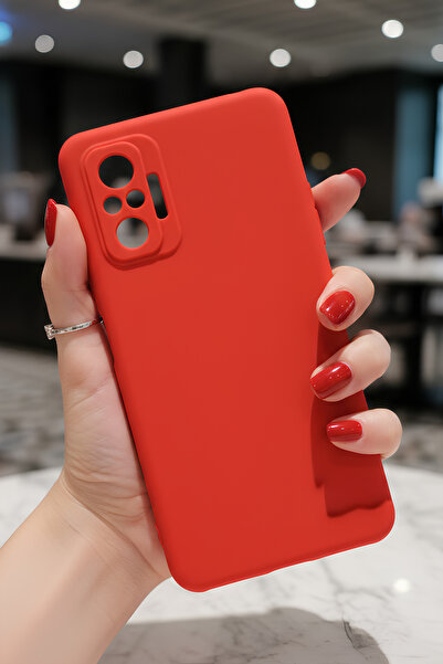 Hatreds Xiaomi Redmi Note 10 Pro İçin Uyumlu İçi Kadife Sıvı Silikon Kılıf