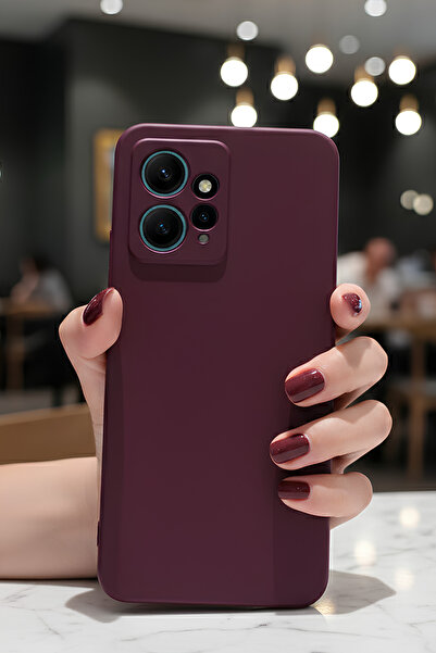 Hatreds Xiaomi Redmi Note 12 4G İçin Uyumlu İçi Kadife Sıvı Silikon Kılıf