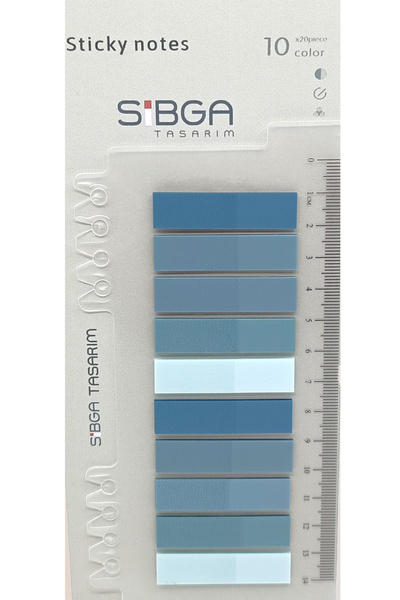sibga tasarım Şeffaf Renkli Postit Post-it Post It. Kitap Ayracı Ayraç Postit...