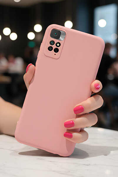 Hatreds Xiaomi Redmi Note 11S Global İçin Uyumlu İçi Kadife Sıvı Silikon Kılıf