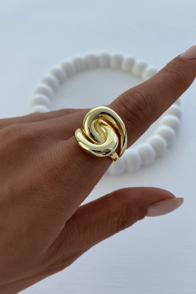 Leo'Stone خاتم فولاذي نسائي مصقول قابل للتعديل من سلسلة Premium