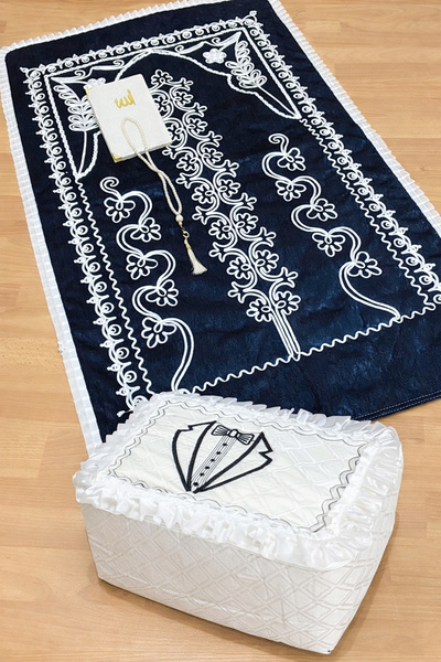 AYHANHOME Набір весільних ковдр з фігурами нареченого і нареченої, 4 частини,...