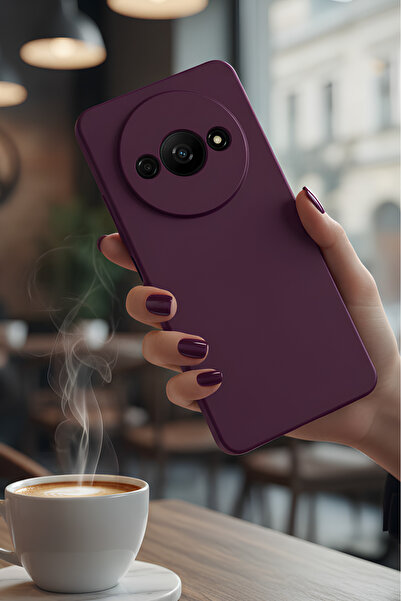 Hatreds Xiaomi Redmi A3 4G 2024 İçin Uyumlu İçi Kadife Sıvı Silikon Kılıf