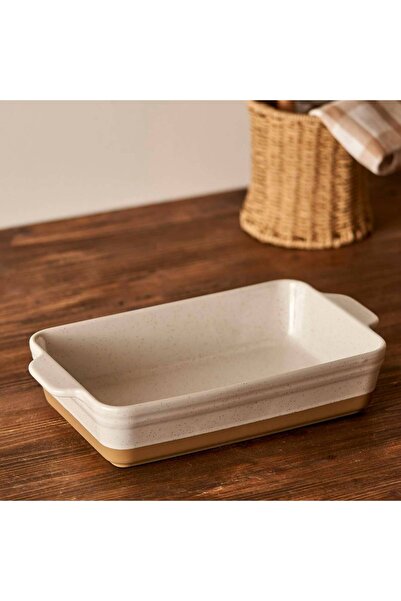 Bella Maison وعاء فرن مارجوت من الفخار الأبيض (33.1×19.6×7 سم)