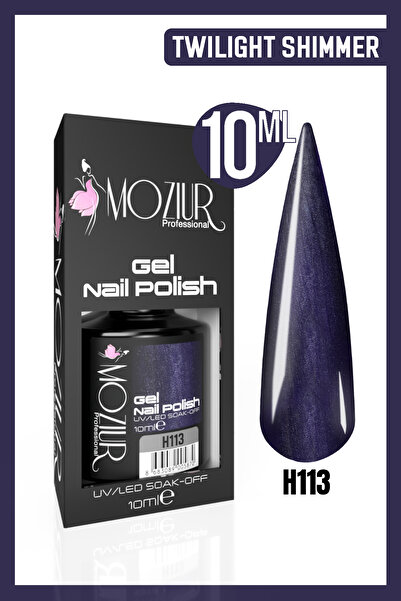 MOZIUR Kalıcı Oje UV Led H113 (Twilight Shimmer) 10ml