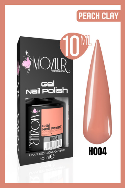MOZIUR Kalıcı Oje Uv Led H004 (Peach Clay) 10ml