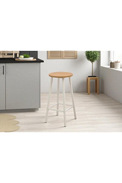 Vivense MOLA TABURE, KARİNA BEYAZ