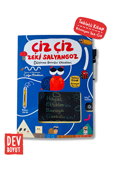 Sincap Kitap Çiz Çiz Zeki Salyangoz - Düşünme Becerileri Etkinlikleri