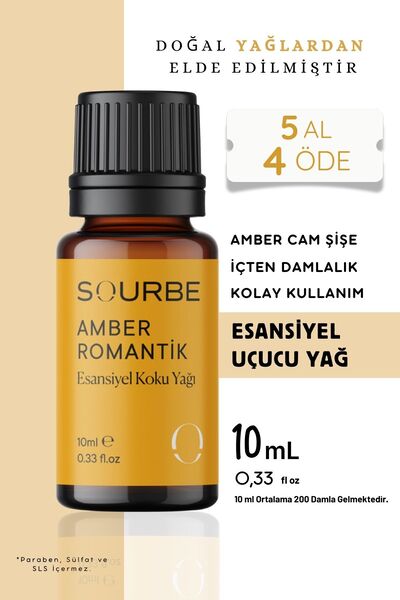 SOURBE Amber Romantik Esansiyel Uçucu Yağ Buhurdanlık Koku Esansı Dizüför Esa...