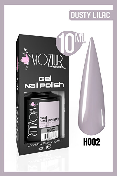 MOZIUR Kalıcı Oje Uv Led H002 (Dusty Lilac) 10ml