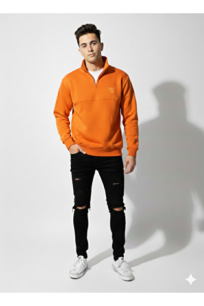 ribana Unisex Φούτερ με φερμουάρ, κανονική εφαρμογή, μαλακή υφή, με τρία νήμα...