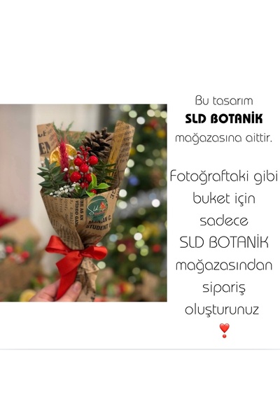 Çiçek Küçük Yılbaşı Kokinalı Hediye Buket - Yeni Yıl Çiçeği