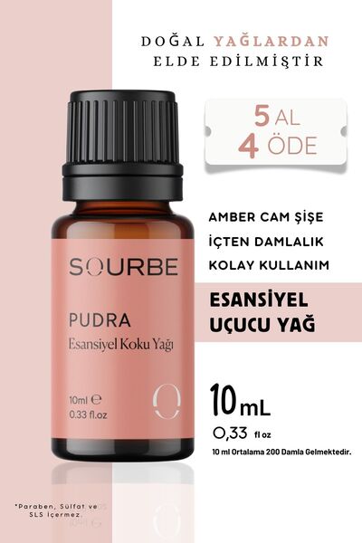 SOURBE Pudra Esansiyel Uçucu Koku Yağı Buhurdanlık Yağı Ortam Oda Kokusu Difü...