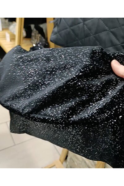 SADECE SEN DE simli şık gece çantası/clutch/el portföy/askılı/kadife kumaş