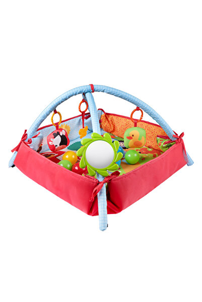 Molie Çiftlik Temalı Bebek Aktivite Halısı Dişlikli Aynalı ve Top Havuzlu