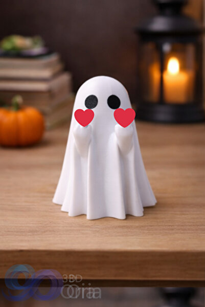 3DOria Orta Parmak Çeken Hayalet Figür & Eğlence Amaçlı & Komik Figür 9 CM