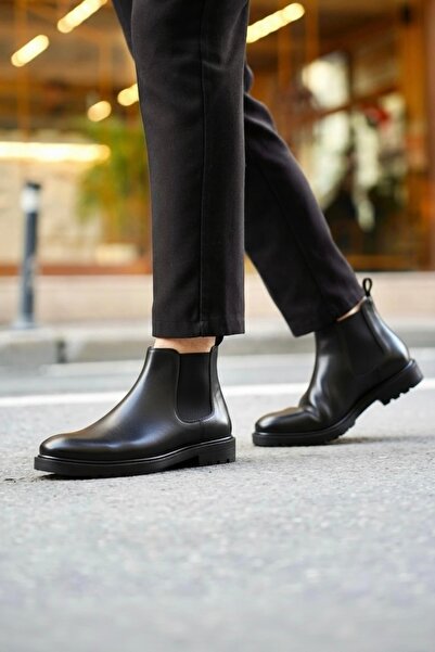 BENGAL حذاء تشيلسي رجالي من الجلد الطبيعي بنسبة 100% ونعل مطاطي