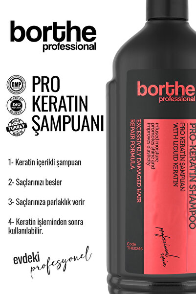 Borthe 700 مل شامبو كيراتين احترافي