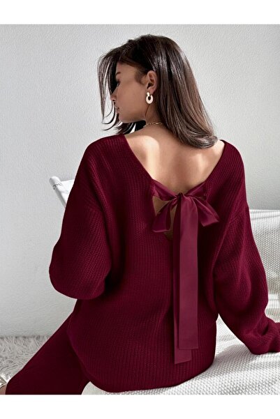 TOFAN TRİKO Рокля с панделки