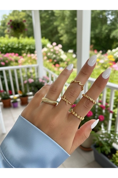 Bel tempo Fashion مجموعة من 5 حلقات مفصلية