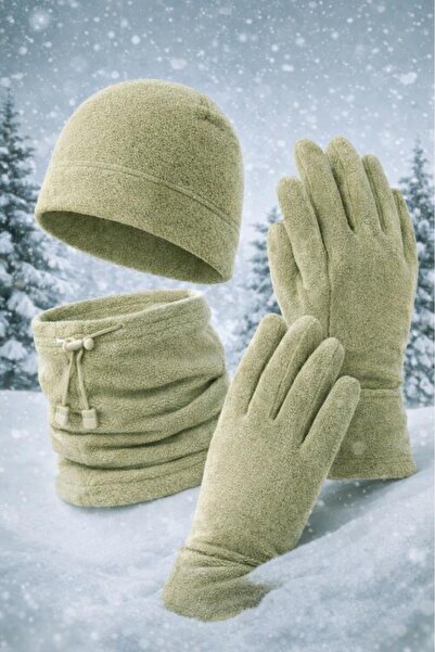 SINGLE SWORD Polar Winter Beanie Gloves Neck Collar Set of 3