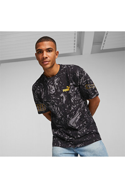 Puma Mens POWER Printed T-Shirt - Black
