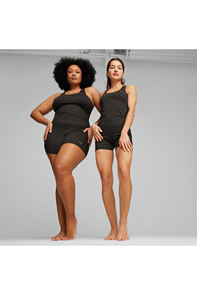 Puma Womens Studio Foundations Biker Shorts - Black