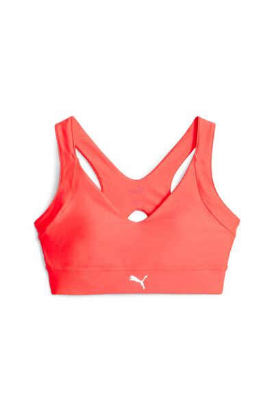 Puma حمالة صدر رياضية نسائية للجري بتقنية Ultraform عالية الدعم - حمراء
