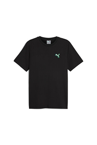 Puma تيشيرت رجالي كلاسيكي من ماركة Love - أسود