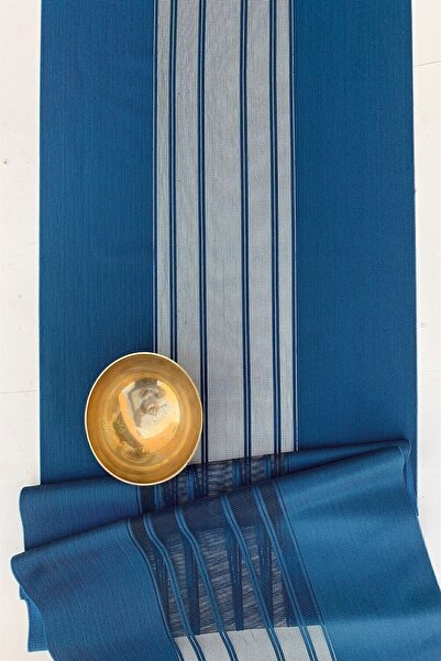 Arma House سجادة عصرية مقطوعة بالليزر باللون الأزرق مقاس 40*140 سم