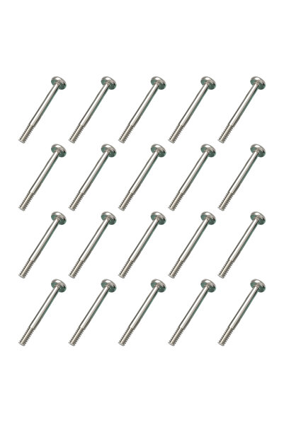 Choice 20 قطعة فضية اللون، براغي طويلة لمراوح تبريد علبة الكمبيوتر، براغي مرو...