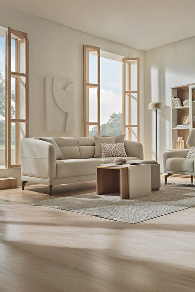 Enza Home Marsana Koltuk Takımı - Krem