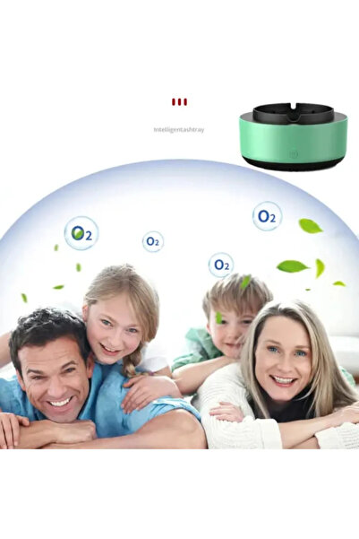 CNGZSHOP Dumanı İçine Çeken Kül Tablası Akıllı Kokusuz Küllük Duman Filtreli ...