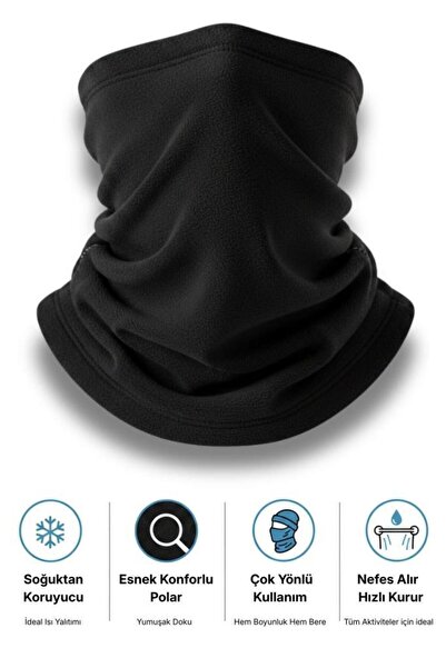 SINGLE SWORD Унисекс зимна шапка с висока яка и уши | Многофункционална защит...