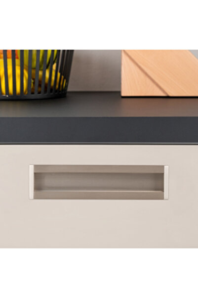System 160 Mm Saten Rengi Gömme Kulp - Ssy2165 0160 Nb-nb - Mobilya Kulpları