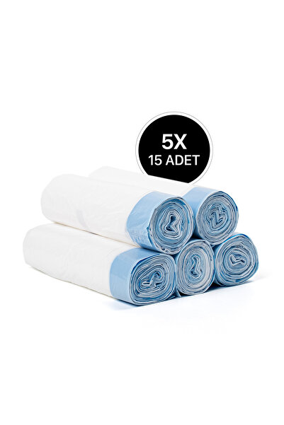 Xenon Smart Akıllı Kedi Tuvaleti 5'li Atık Torbası Çöp Poşeti 75 Adet X8779 (...