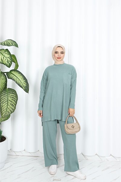NİSUM MODA Knitwear Set with Knitted Pants