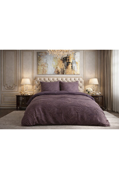 Sleeptime Bed linen, Sleeptime, for 2 people, 100% cotton, model Pure Dreamscape Purple 200x200/220
