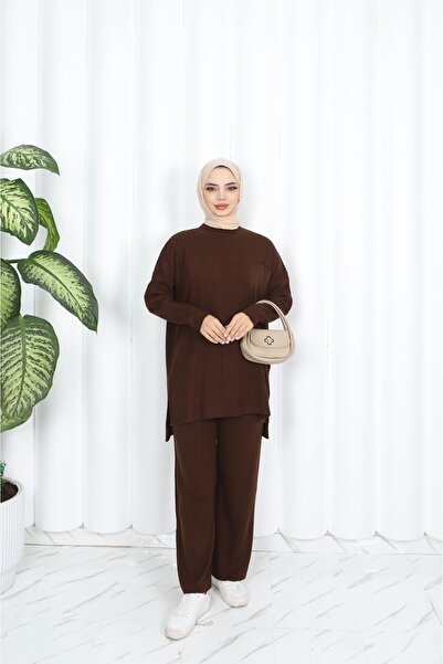 NİSUM MODA بدلة تريكو مع بنطلون