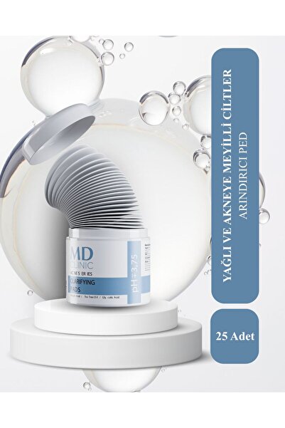 Md Clinic Yağlı ve Karma Ciltlere Yönelik Tonik Ped