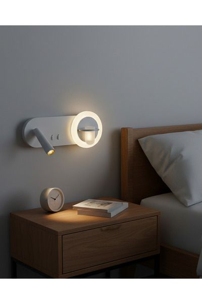 Özcan Aydınlatma 2723-06-01 Step LED Yatay Okuma Lambalı Aplik Beyaz