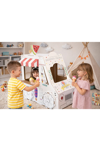 Genel Markalar Prigo Dondurma Arabası Oyun Ve Boyama Evi