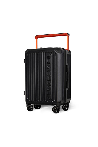 Tom Cruiser حقيبة سفر عريضة صلبة مقاس 20 بوصة - أسود، مصنوعة من مادة ABS + بو...