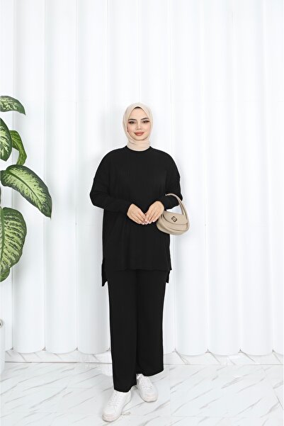 NİSUM MODA بدلة تريكو مع بنطلون