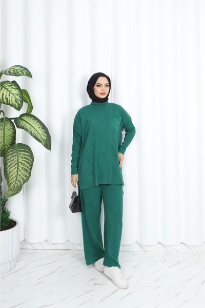 NİSUM MODA Knitwear Set with Knitted Pants
