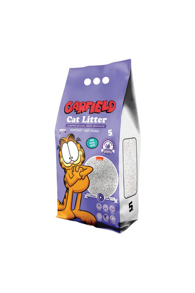 GARFIELD رمل القطط ٥ لتر - رائحة اللافندر، سريع التكتل، قليل الغبار، مصنوع من...