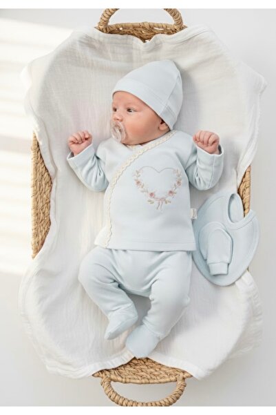 Cherub Baby طقم ملابس للأطفال حديثي الولادة مكون من 5 قطع مطرزة على شكل قلب ل...