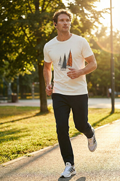 Buratti بنطال رياضي من القطن بقصة عادية وخصر عادي للرجال 5908040